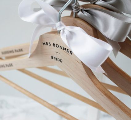 Personalised Wedding Hangers For Bride & Bridesmaids