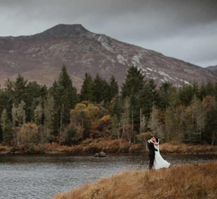 Kaviar Gauche Wedding Dress For A Candlelit Wedding | Connemara Ireland | James Frost Photography