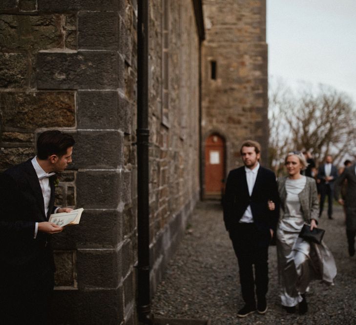 Kaviar Gauche Wedding Dress For A Candlelit Wedding | Connemara Ireland | James Frost Photography