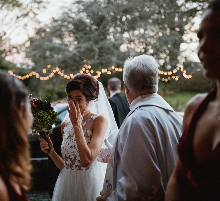 Kaviar Gauche Wedding Dress For A Candlelit Wedding | Connemara Ireland | James Frost Photography