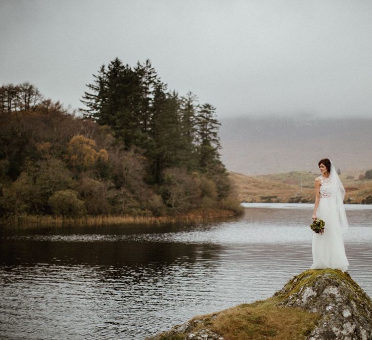 Kaviar Gauche Wedding Dress For A Candlelit Wedding | Connemara Ireland | James Frost Photography