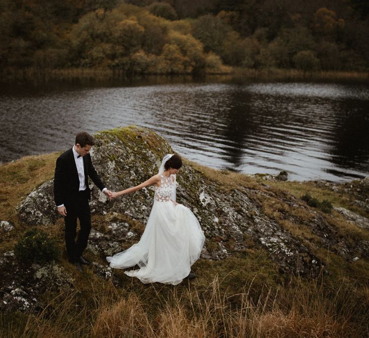 Kaviar Gauche Wedding Dress For A Candlelit Wedding | Connemara Ireland | James Frost Photography