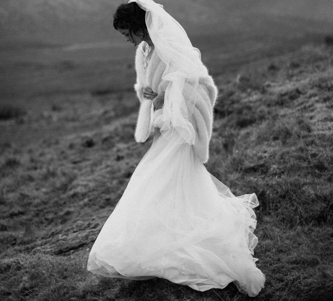 Kaviar Gauche Wedding Dress For A Candlelit Wedding | Connemara Ireland | James Frost Photography