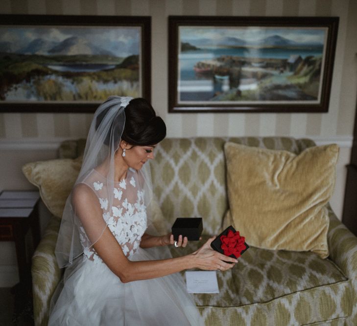 Kaviar Gauche Wedding Dress For A Candlelit Wedding | Connemara Ireland | James Frost Photography