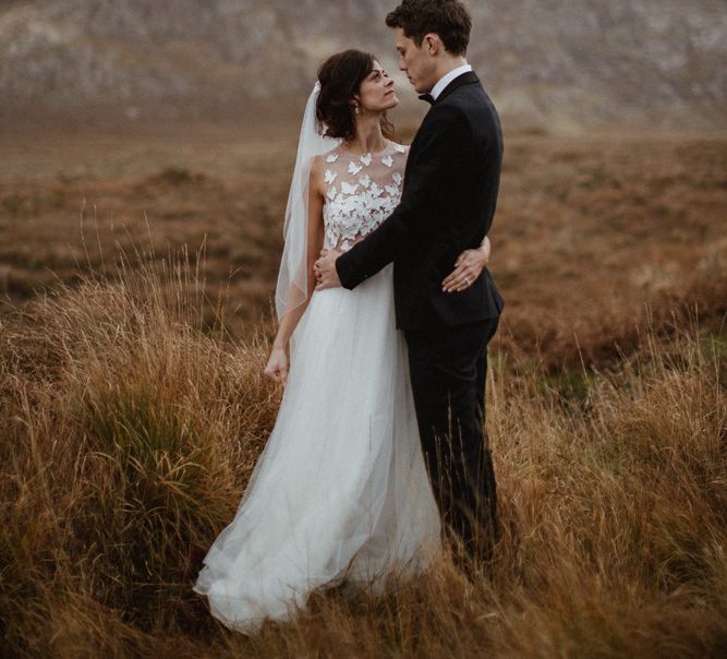 Kaviar Gauche Wedding Dress For A Candlelit Wedding | Connemara Ireland | James Frost Photography