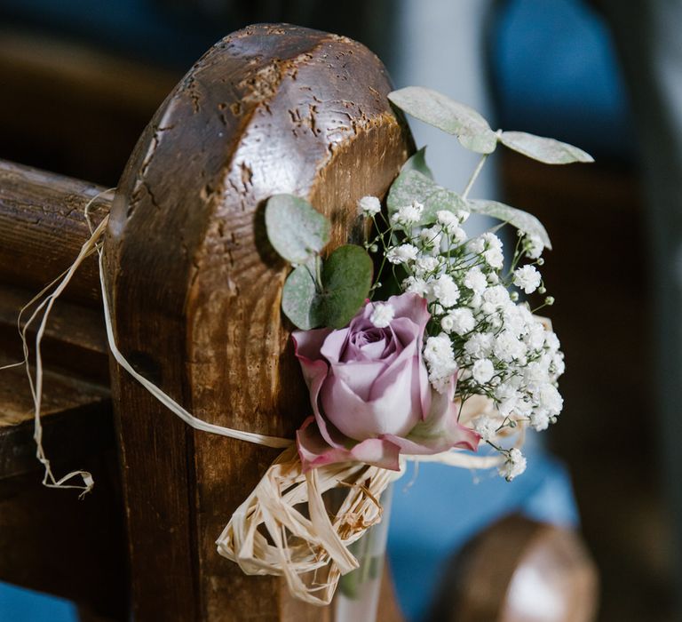 Floral Pew Ends For Wedding