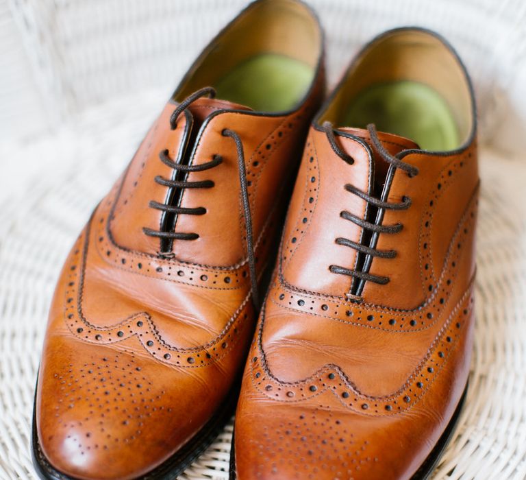 Brown Brogues By Oliver Sweeney For Groom