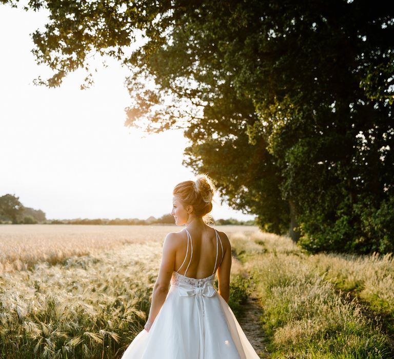 Bride In Sassi Holford Dress