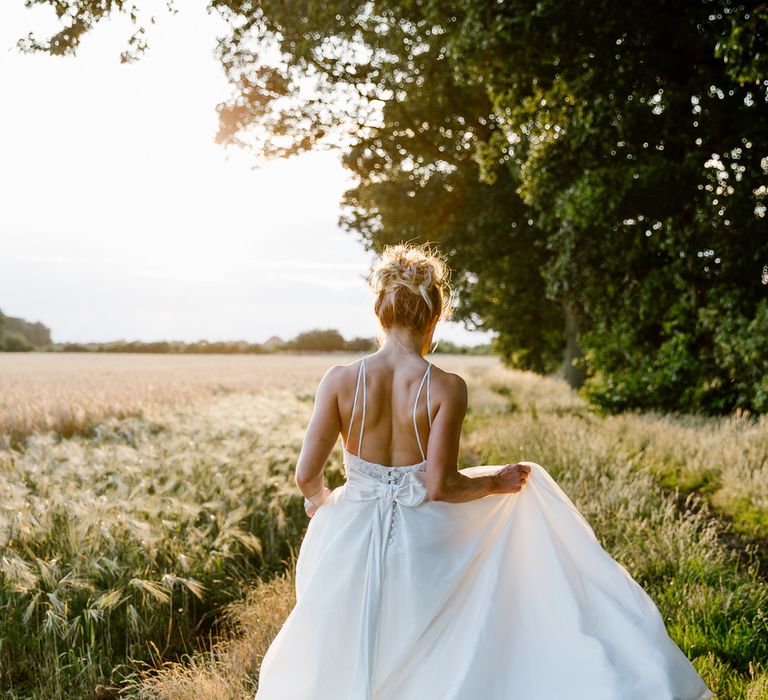 Bride In Sassi Holford Dress