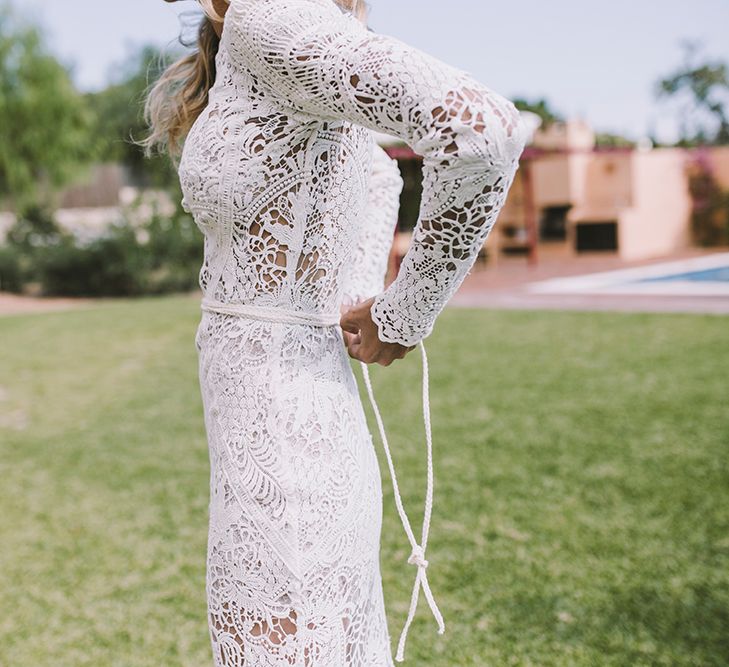 Bride in Yolan Cris Lace Wedding Dress | Sara Frost Photography | AMS Love in Video