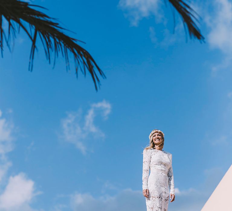 Bride in Yolan Cris Lace Wedding Dress | Sara Frost Photography | AMS Love in Video