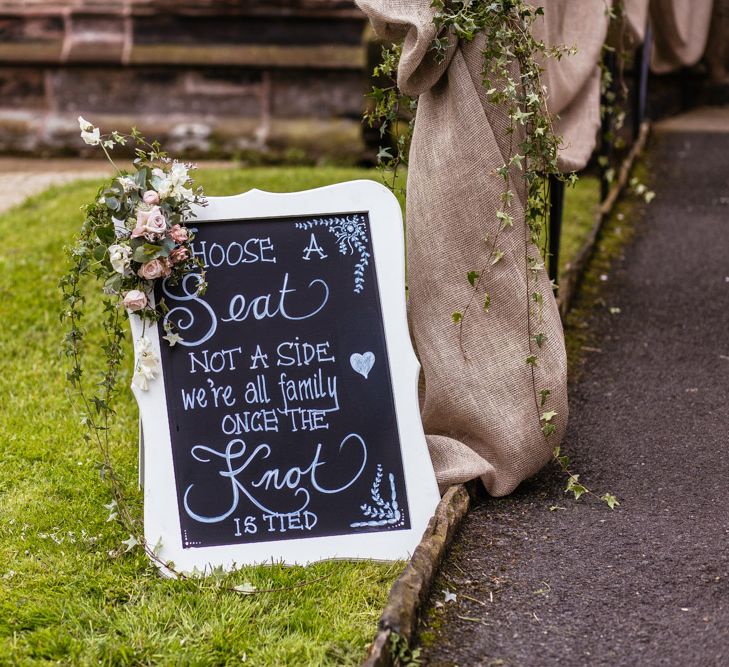 Welcome Sign Chalkboard