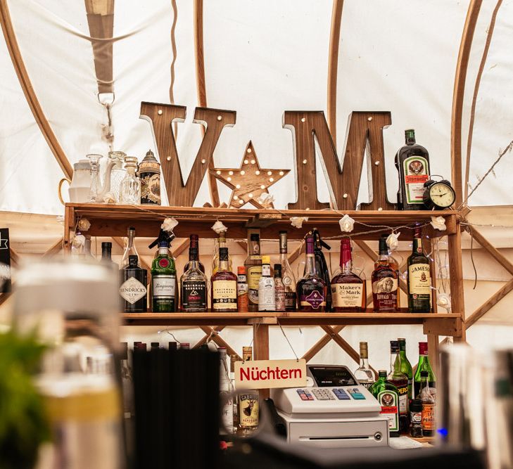 Bar Rustic Yurt Wedding