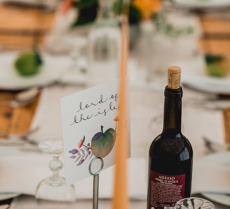 Rustic Wedding Decor For Wooden Trestle Tables / Floral Lined Marquee For Wedding // Embellished Jenny Packham Gown Marquee Wedding At Coombeshead Farm Cornwall The Garden Gate Flower Co Planning Jenny Wren Events Images Barney Walters Photography