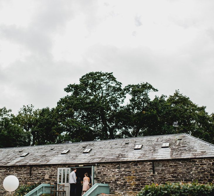 Farm Wedding Venue Cornwall // Embellished Jenny Packham Gown Marquee Wedding At Coombeshead Farm Cornwall The Garden Gate Flower Co Planning Jenny Wren Events Images Barney Walters Photography