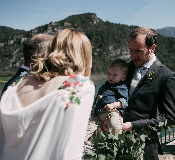 Embroidered Wedding Dress By Beba's Closet For An Elegant Lakeside Wedding With Images From Sara Lobla