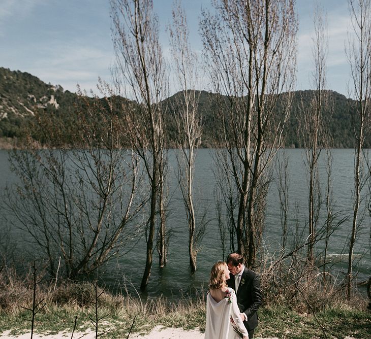 Embroidered Wedding Dress By Beba's Closet For An Elegant Lakeside Wedding With Images From Sara Lobla