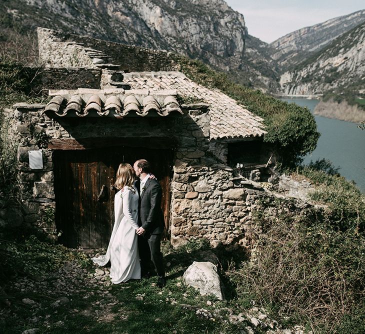 Embroidered Wedding Dress By Beba's Closet For An Elegant Lakeside Wedding With Images From Sara Lobla