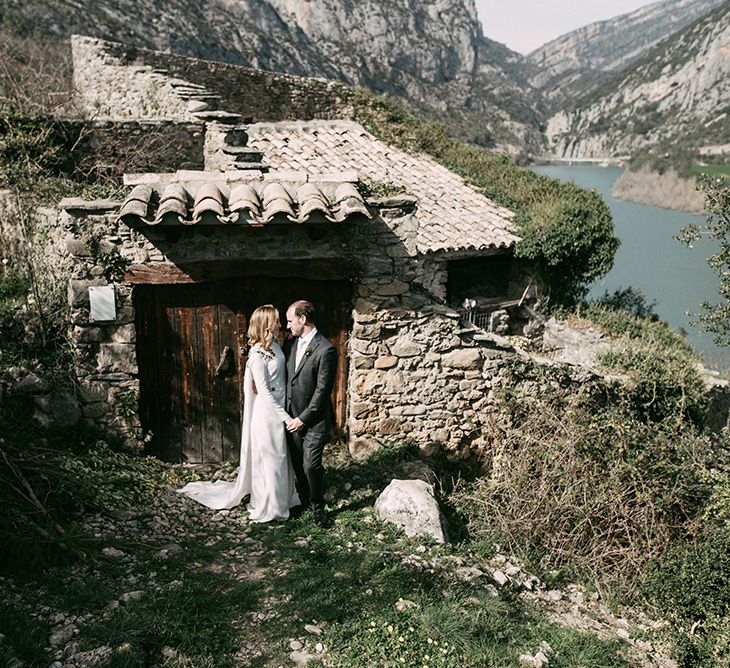 Embroidered Wedding Dress By Beba's Closet For An Elegant Lakeside Wedding With Images From Sara Lobla