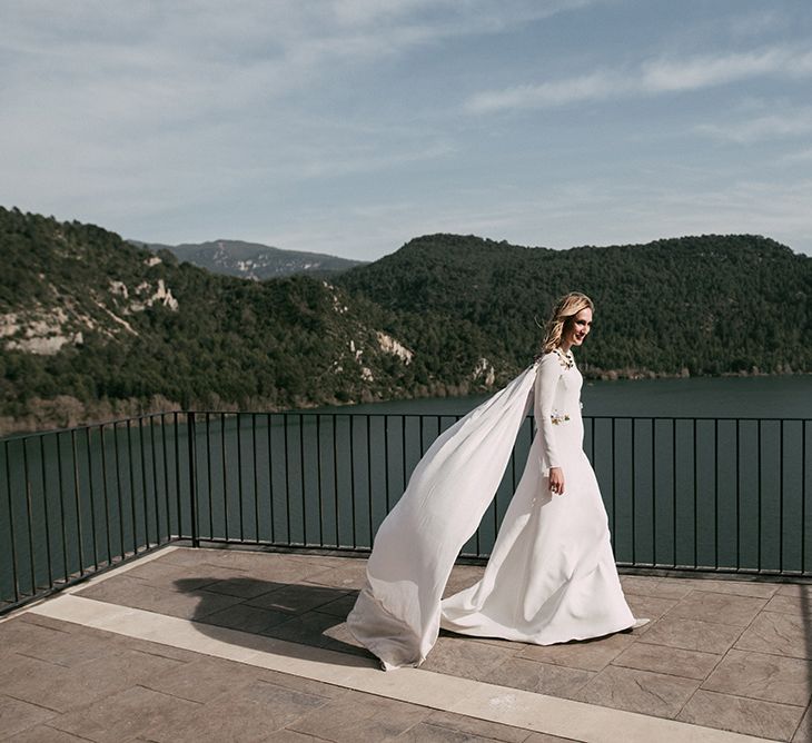 Embroidered Wedding Dress By Beba's Closet For An Elegant Lakeside Wedding With Images From Sara Lobla