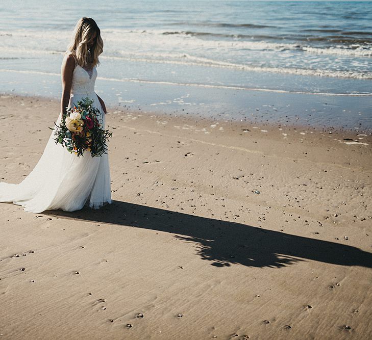 Beach Bridal Look Book Shoot At Camber Sands For White Mischief Bridal With Jenny Packham, Augusta Jones & Jesus Peiro | Images By Jason Williams Photography