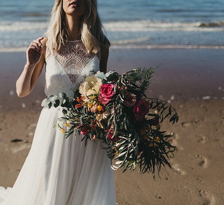 Beach Bridal Look Book Shoot At Camber Sands For White Mischief Bridal With Jenny Packham, Augusta Jones & Jesus Peiro | Images By Jason Williams Photography