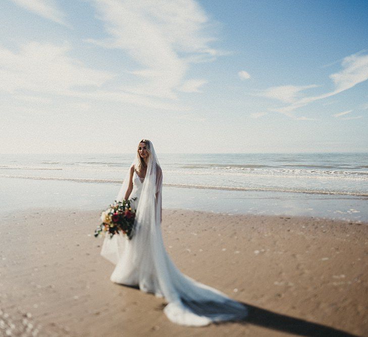 Beach Bridal Look Book Shoot At Camber Sands For White Mischief Bridal With Jenny Packham, Augusta Jones & Jesus Peiro | Images By Jason Williams Photography