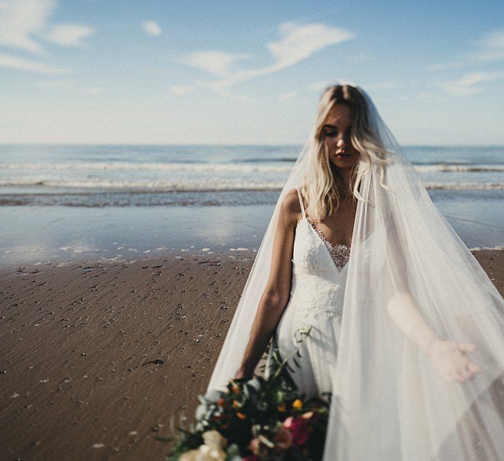 Beach Bridal Look Book Shoot At Camber Sands For White Mischief Bridal With Jenny Packham, Augusta Jones & Jesus Peiro | Images By Jason Williams Photography