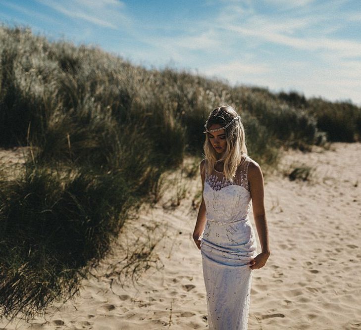 Beach Bridal Look Book Shoot At Camber Sands For White Mischief Bridal With Jenny Packham, Augusta Jones & Jesus Peiro | Images By Jason Williams Photography