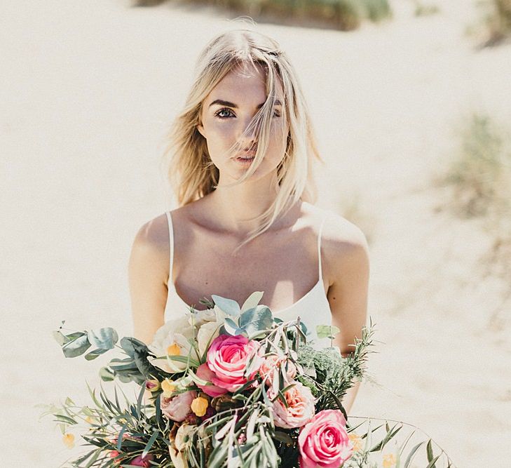 Beach Bridal Look Book Shoot At Camber Sands For White Mischief Bridal With Jenny Packham, Augusta Jones & Jesus Peiro | Images By Jason Williams Photography