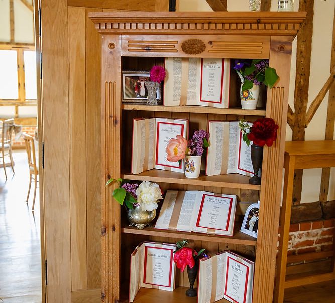 Wedding Table Plan For Book Lovers