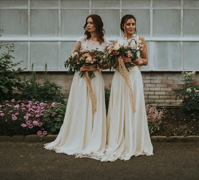 Soft & Romantic Bridal Inspiration Shoot With Rose Bouquets & Brides In Otaduy With Images From Fox & Owl Photography & Planning By Redamancy Weddings