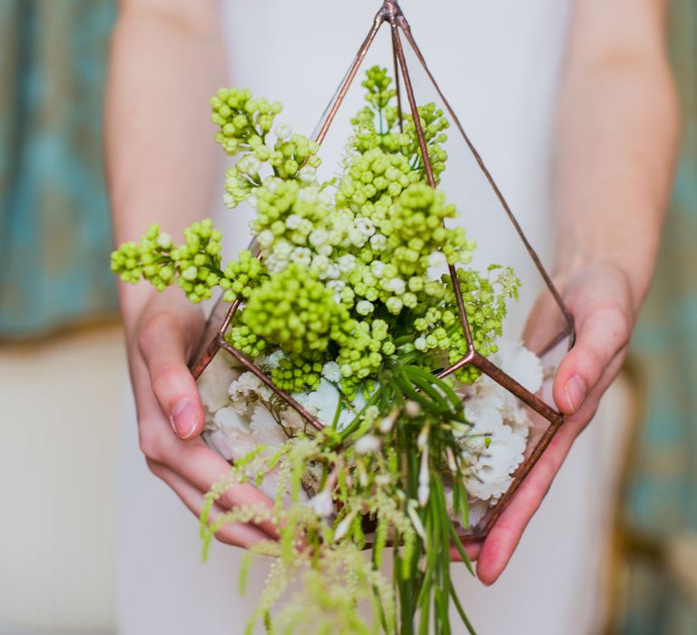 Geometric Table Centres For Wedding