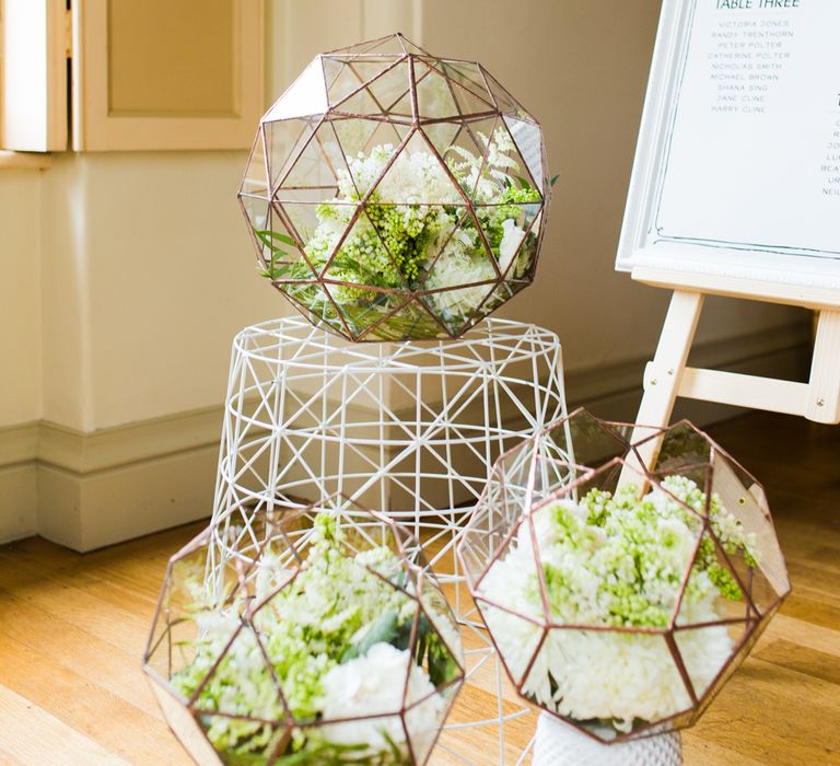 Wedding Table Scape with Copper Accents