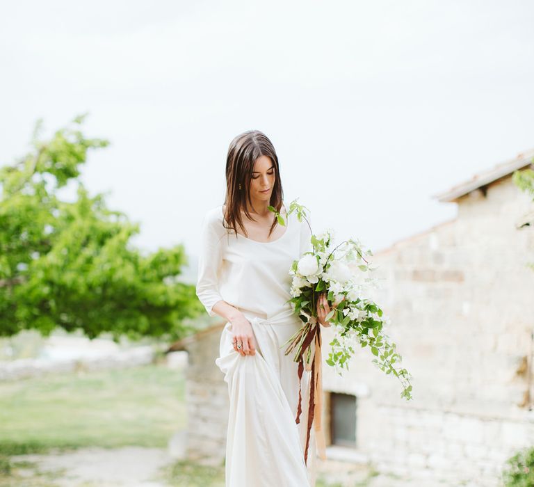 Bride in Alessia Baldi Gown | Cristina Firotto Event Design | Valentina Oprandi Photography