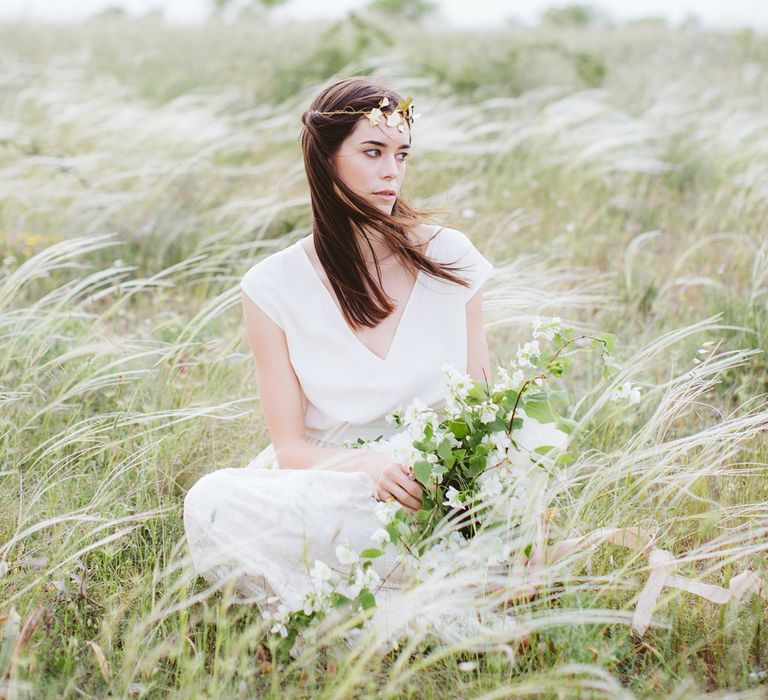 Bride in Alessia Baldi Gown | Cristina Firotto Event Design | Valentina Oprandi Photography