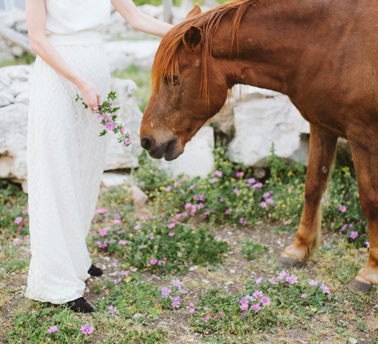 Bride in Alessia Baldi Gown | Cristina Firotto Event Design | Valentina Oprandi Photography