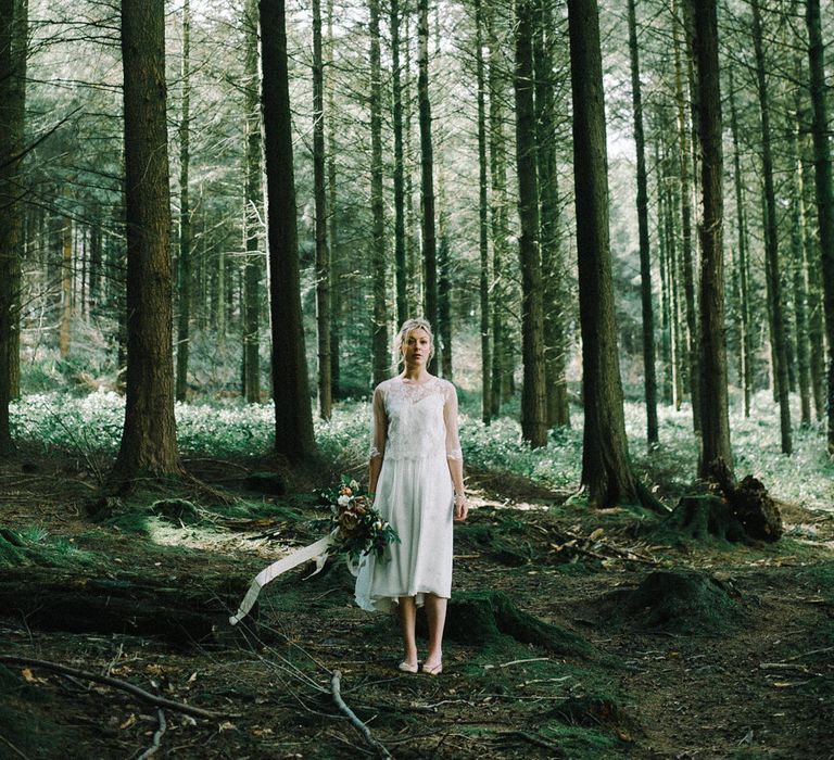 Wild Tipi Rustic Inspiration with Bride in Claire L Headdon Bridal Gown | Images by Olivia Bossert Photography |