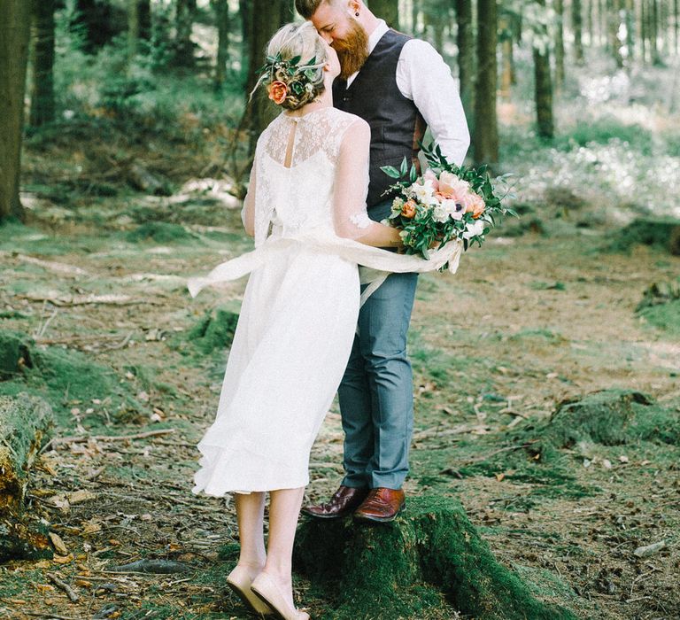 Wild Tipi Rustic Inspiration with Bride in Claire L Headdon Bridal Gown | Images by Olivia Bossert Photography |