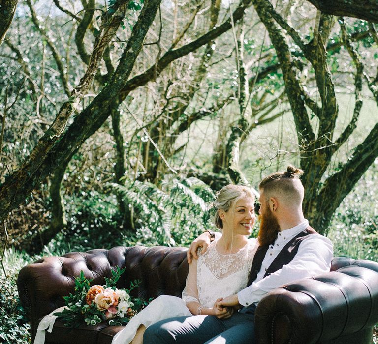 Wild Tipi Rustic Inspiration with Bride in Claire L Headdon Bridal Gown | Images by Olivia Bossert Photography |