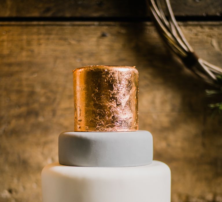 Copper Wedding Cake