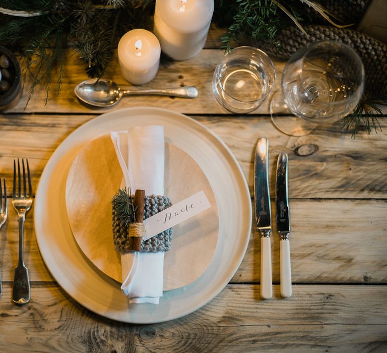 Winter Place Setting