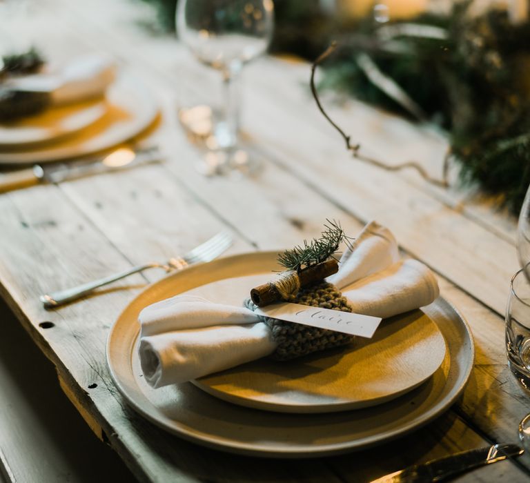 Winter Place Setting