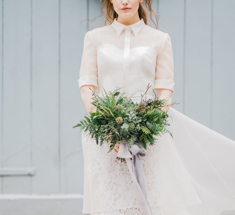 Greenery & Foliage Wedding Bouquet