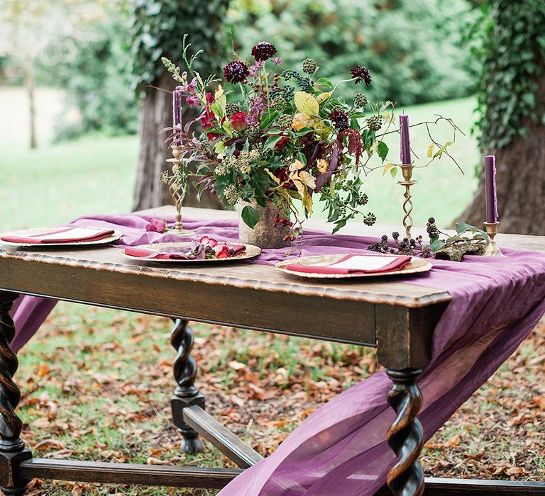 Woodland Luxe Wedding Inspiration At Knighton House Dorset With Minna Wedding Dresses & Images By Darima Frampton