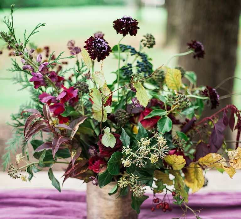 Woodland Luxe Wedding Inspiration At Knighton House Dorset With Minna Wedding Dresses & Images By Darima Frampton