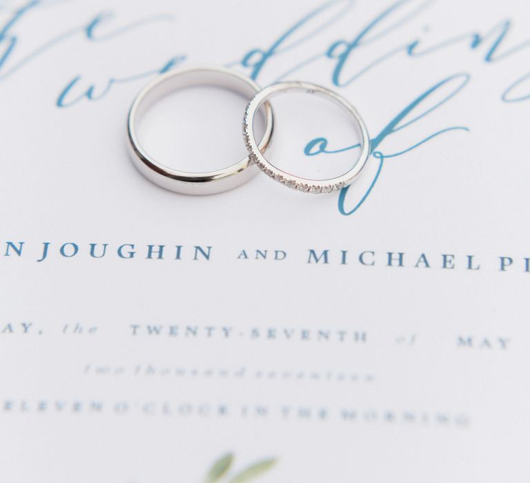 Elegant Wedding Stationery and Wedding Bands | Bowtie and Belle Photography