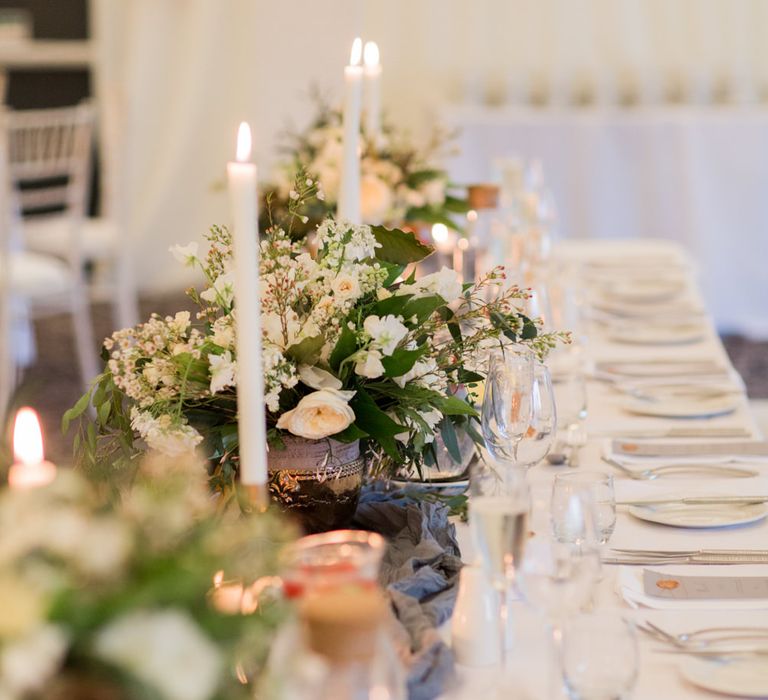 Greenery & White Marquee Wedding at The Villa, Levens with Copper Details | Bowtie and Belle Photography