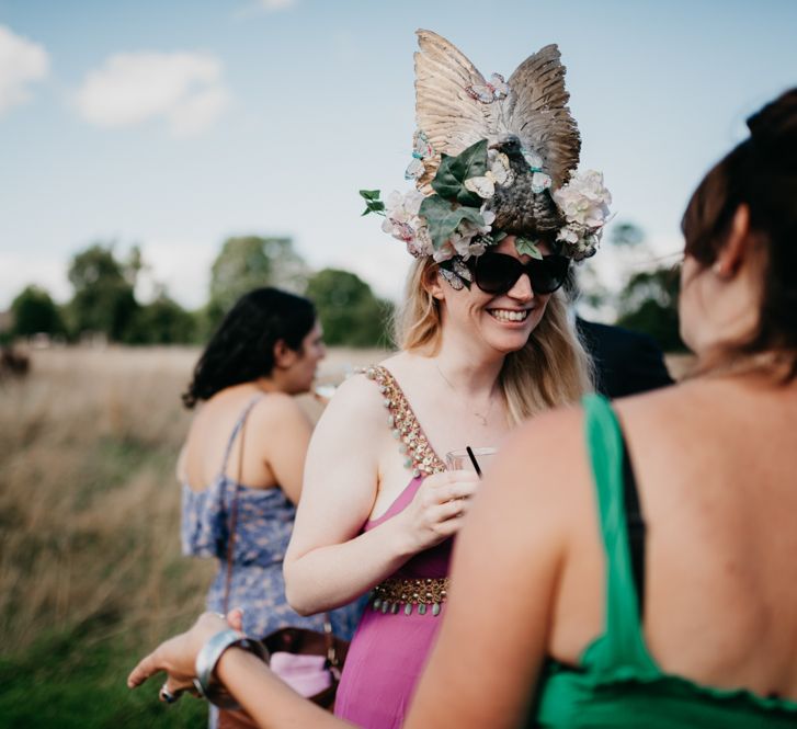 Guest in Wedding Hat | Andrew Brannan Photography