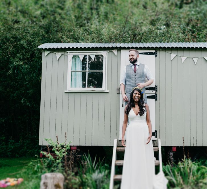 Bride in Charlie Brear | Groom in Reiss Suit | Andrew Brannan Photography